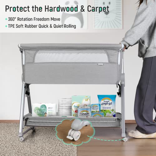 Easy Folding Bedside Bassinet Wheels