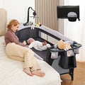 4 In 1 Baby Bassinet Bedside Crib With Diaper Changing Station And Pack And Play Mattress