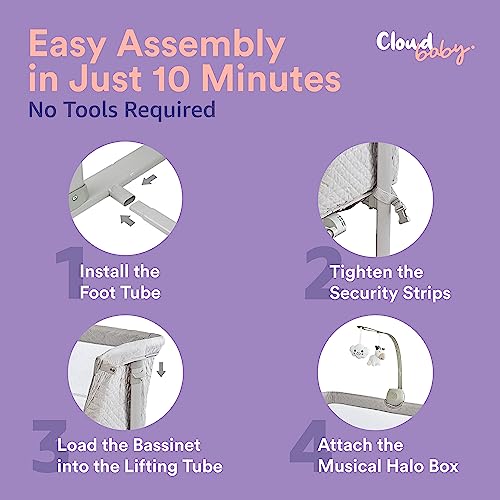 Portable Baby Bassinet Bedside Sleeper With Wheels For Safe Co Sleeping Infant Newborn Crib
