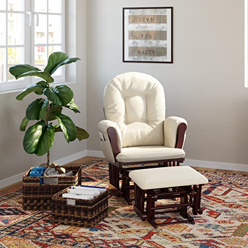 Smooth Rocking Glider Chair And Ottoman
