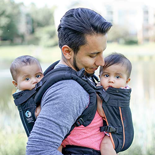 Breathable Air Model Baby Carrier For Twins, All Seasons, Fully Adjustable Tandem Or Two Single Carriers