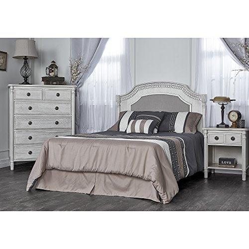 5 In 1 Convertible Crib In Antique Grey Mist Finish For Modern Nursery Durable Kiln Dried Hardwood Frame