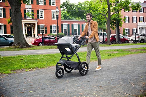 Infant Car Seat With Base Stella Grey For Quick Install And Safe Travel System Compatibility Side Impact Protection