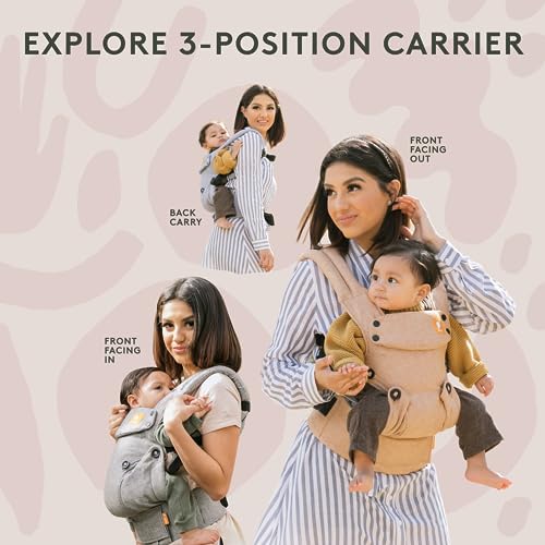 Ergonomic Baby Carrier For Newborn To Toddler Front And Back Carry Adjustable 7 To 45 Pounds