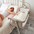 Portable Baby Bassinet Bedside Sleeper With Wheels For Safe Co Sleeping Infant Newborn Crib