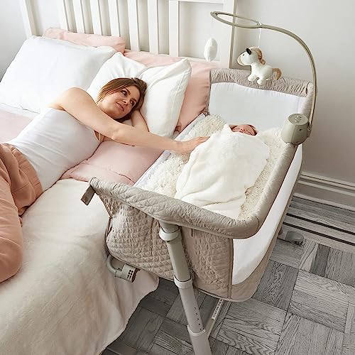 Portable Baby Bassinet Bedside Sleeper With Wheels For Safe Co Sleeping Infant Newborn Crib