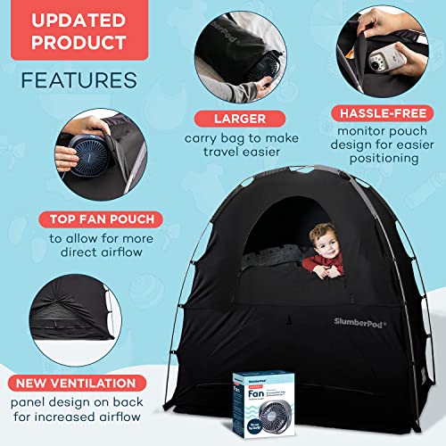 Portable Baby Privacy Pod With Blackout Crib Canopy And Builtin Fan For Naps And Sleep Travel Friendly
