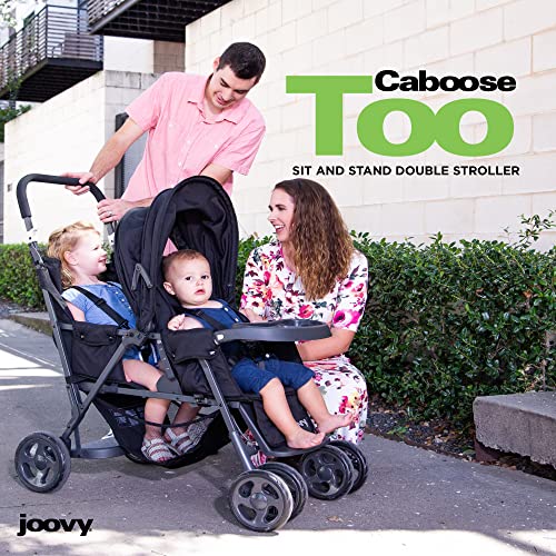 Versatile Sit And Stand Double Stroller With Universal Car Seat Adapter For Two Kids And 3 Way Reclining Seats