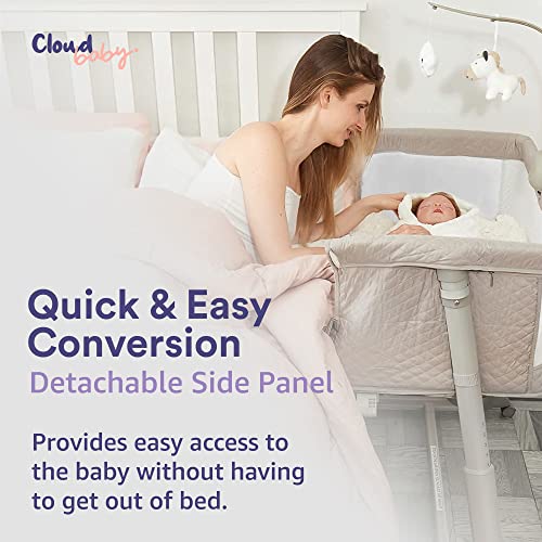 Portable Baby Bassinet Bedside Sleeper With Wheels For Safe Co Sleeping Infant Newborn Crib