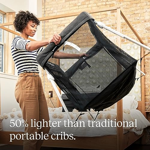 Lightweight Travel Crib With Folding Play Yard And Comfy Mattress For Babies And Toddlers Portable Baby Safe Bed