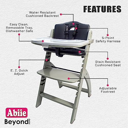 Three In One Adjustable Wooden High Chair For Babies And Toddlers With Removable Tray