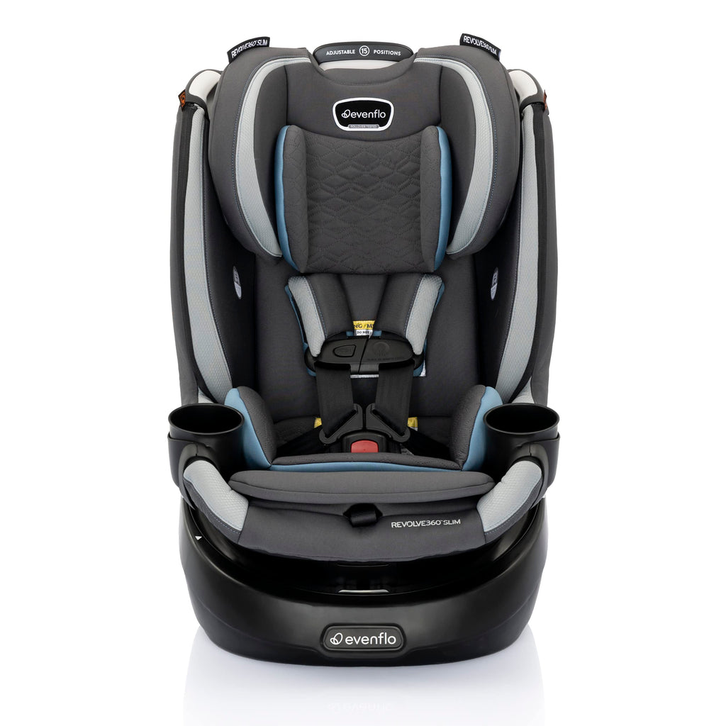 Slim 2 In 1 Rotational Car Seat With Quick Clean Cover For Easy Entry And Backseat Space Saving