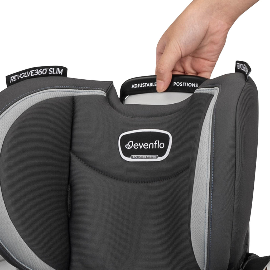 Slim 2 In 1 Rotational Car Seat With Quick Clean Cover For Easy Entry And Backseat Space Saving