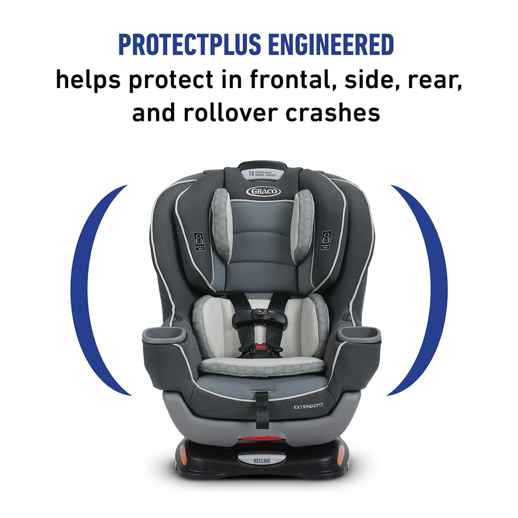 Convertible Car Seat With Extended Legroom For Rear Facing To Forward Facing Growth