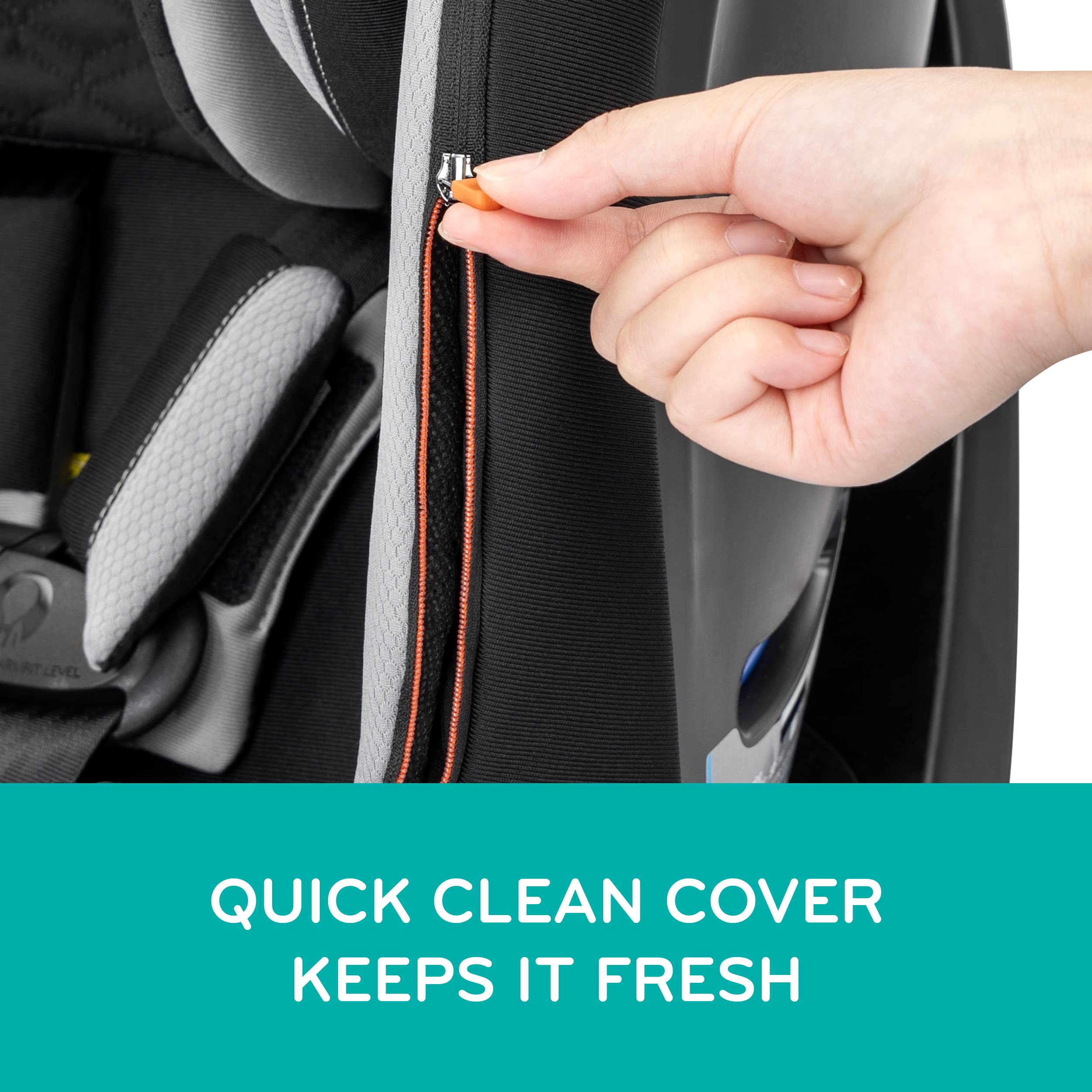 Slim 2 In 1 Rotational Car Seat With Quick Clean Cover For Easy Entry And Backseat Space Saving