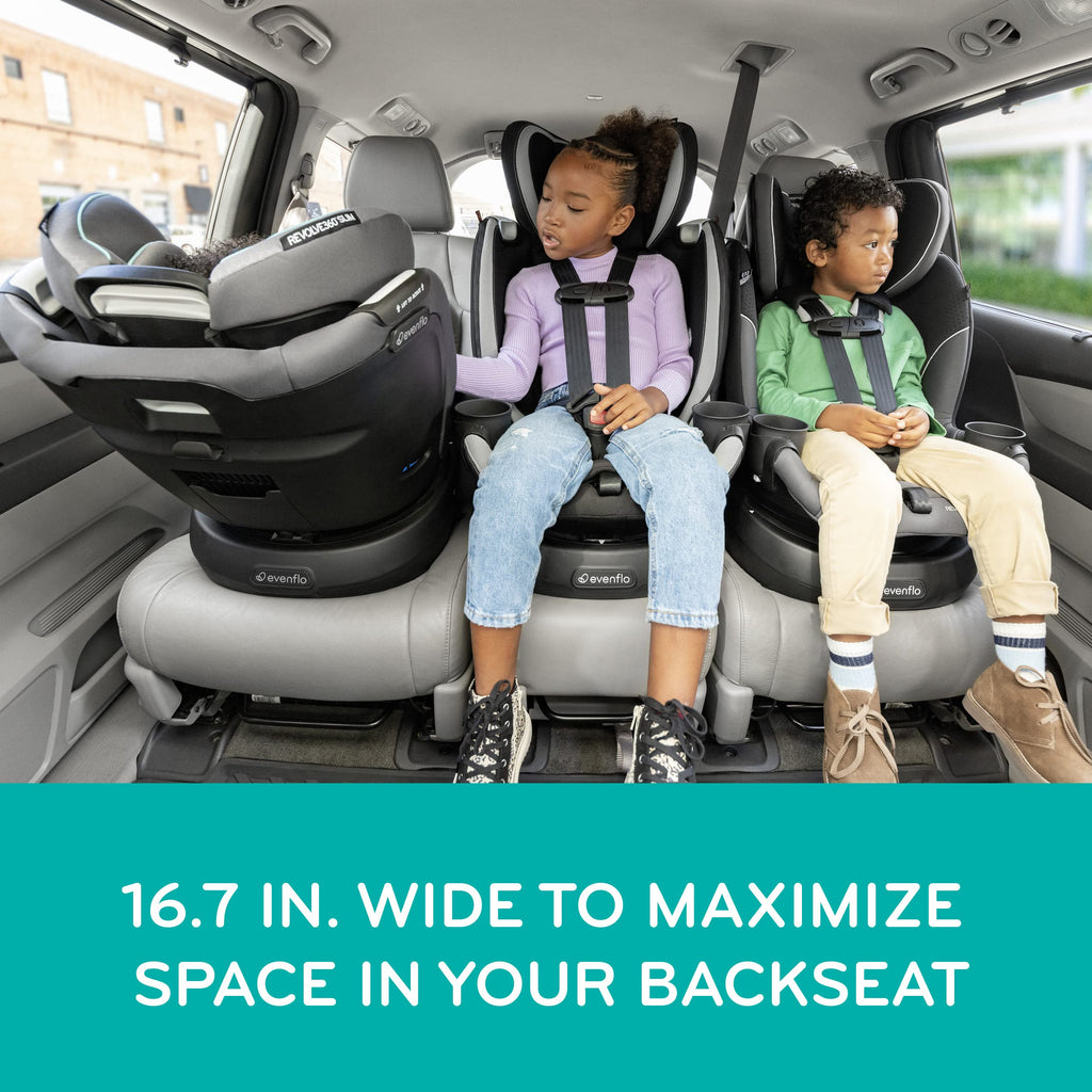 Slim 2 In 1 Rotational Car Seat With Quick Clean Cover For Easy Entry And Backseat Space Saving